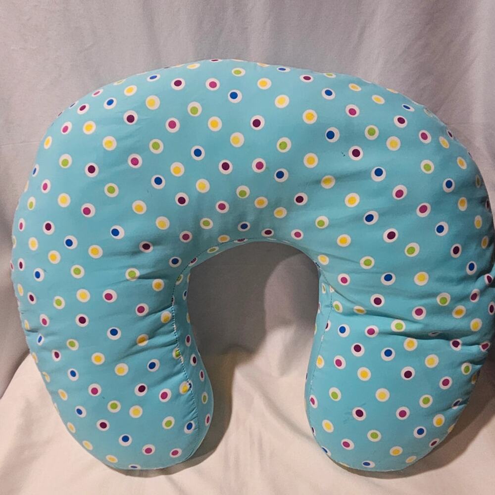 NurSit Nursing Support Pillow 22x18 Blue Multicolor Polka Dot Wolf Mfg
